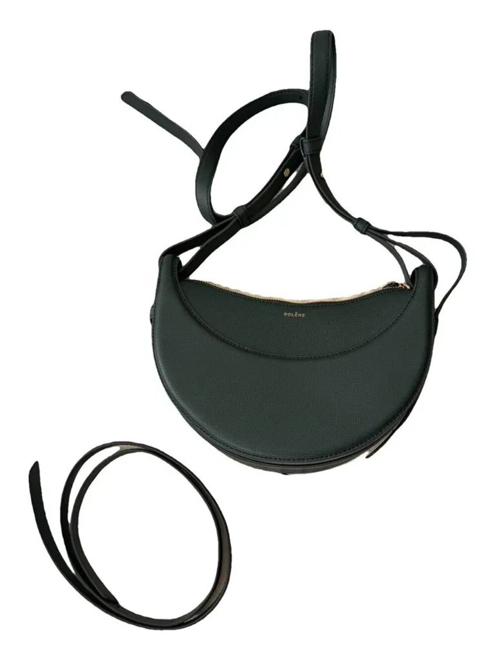 Polène Numéro Dix – Black Grained Leather